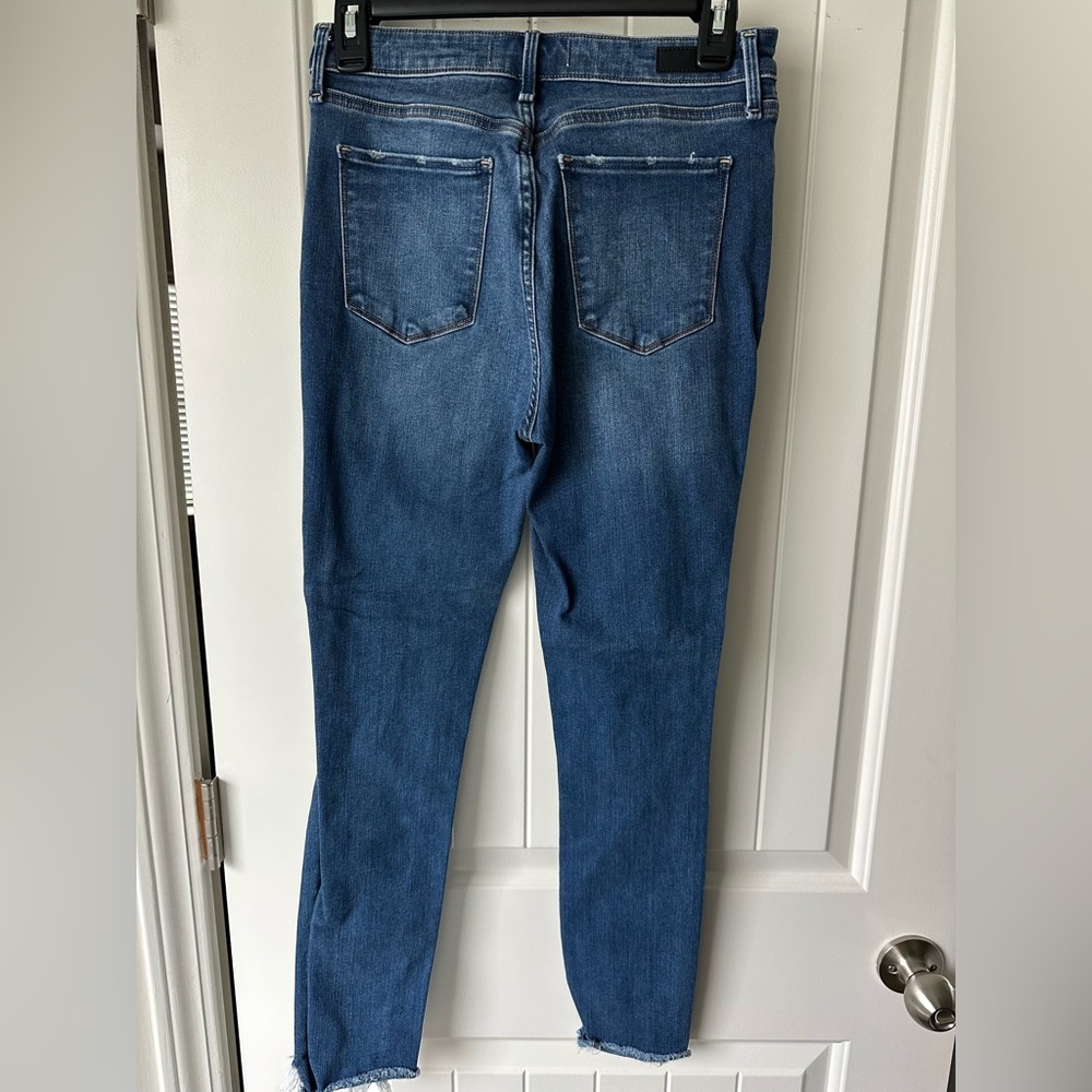 Abercrombie & Fitch Blue Distressed high Rise Skinny Jeans - Picture 2 of 3